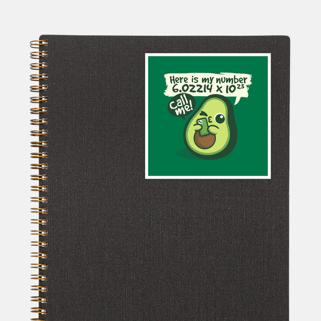 Call Me Avocado Number-None-Glossy-Sticker-NemiMakeit