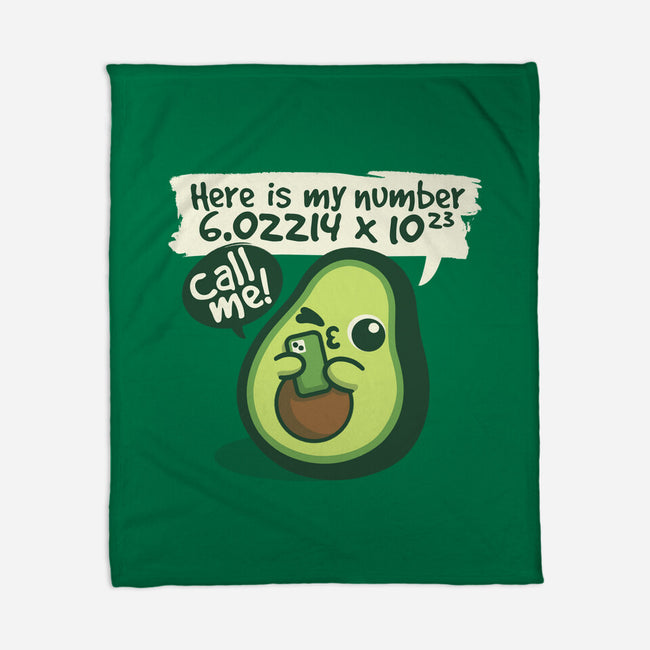 Call Me Avocado Number-None-Fleece-Blanket-NemiMakeit