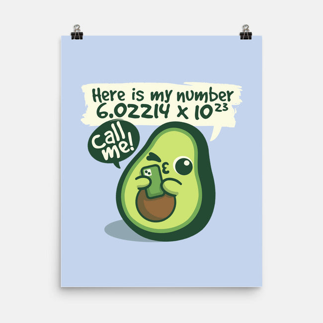 Call Me Avocado Number-None-Matte-Poster-NemiMakeit