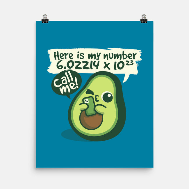 Call Me Avocado Number-None-Matte-Poster-NemiMakeit