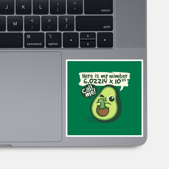 Call Me Avocado Number-None-Glossy-Sticker-NemiMakeit