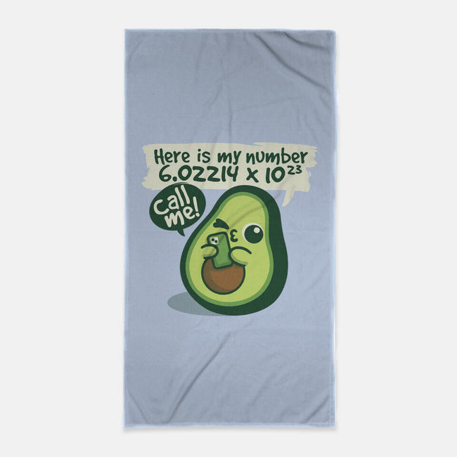 Call Me Avocado Number-None-Beach-Towel-NemiMakeit