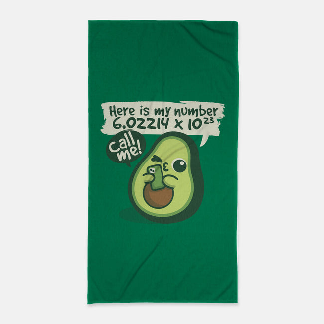 Call Me Avocado Number-None-Beach-Towel-NemiMakeit