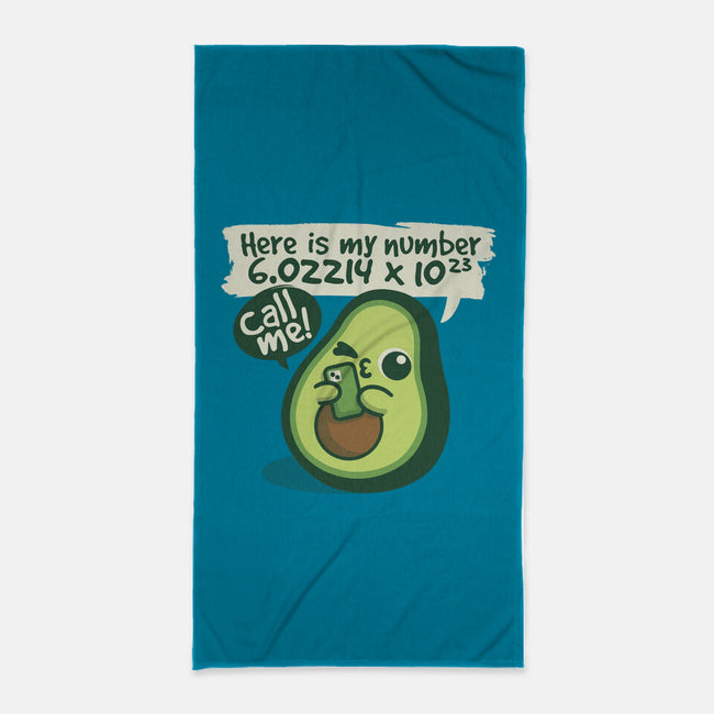 Call Me Avocado Number-None-Beach-Towel-NemiMakeit