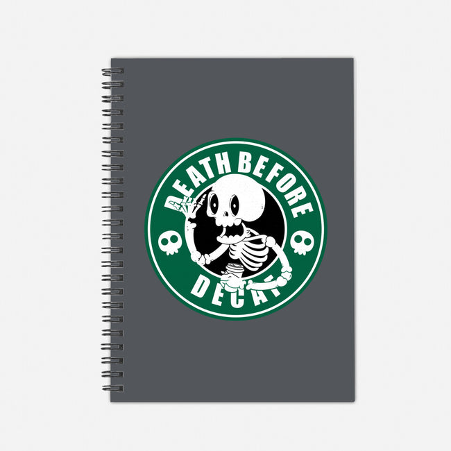 Death Over Decaf-None-Dot Grid-Notebook-Tri haryadi