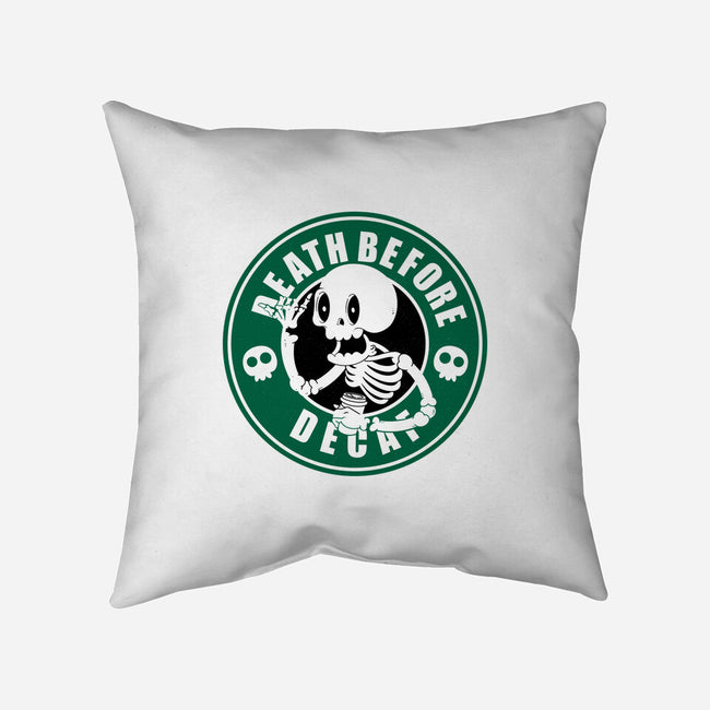 Death Over Decaf-None-Removable Cover-Throw Pillow-Tri haryadi