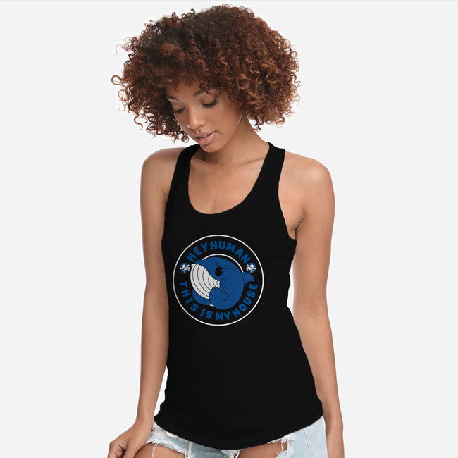 Hey Human-Womens-Racerback-Tank-Tri haryadi