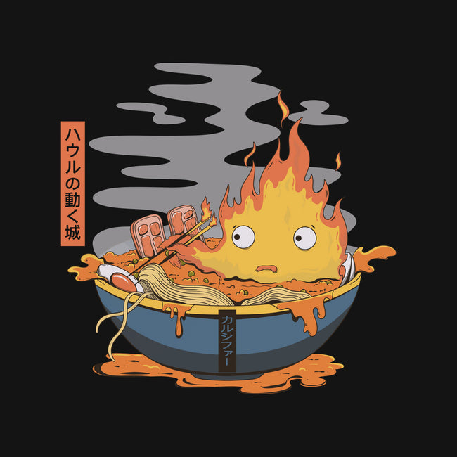 Calcifer Ramen-None-Mug-Drinkware-Claudia