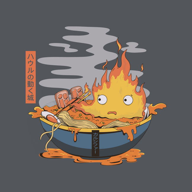 Calcifer Ramen-None-Basic Tote-Bag-Claudia