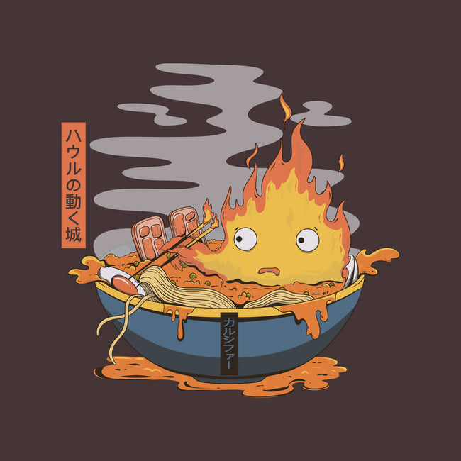 Calcifer Ramen-None-Mug-Drinkware-Claudia