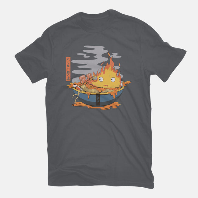 Calcifer Ramen-Womens-Fitted-Tee-Claudia