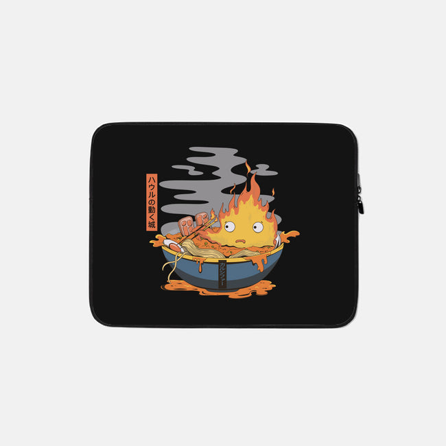 Calcifer Ramen-None-Zippered-Laptop Sleeve-Claudia