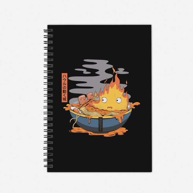 Calcifer Ramen-None-Dot Grid-Notebook-Claudia