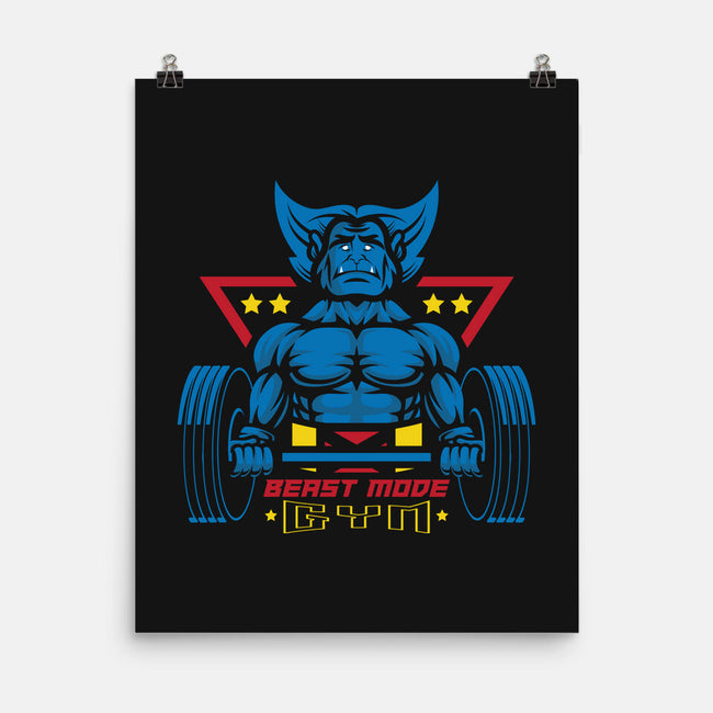 Beast Mode Gym-None-Matte-Poster-jrberger