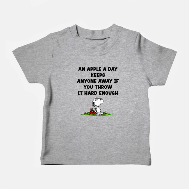 An Apple A Day-Baby-Basic-Tee-drbutler