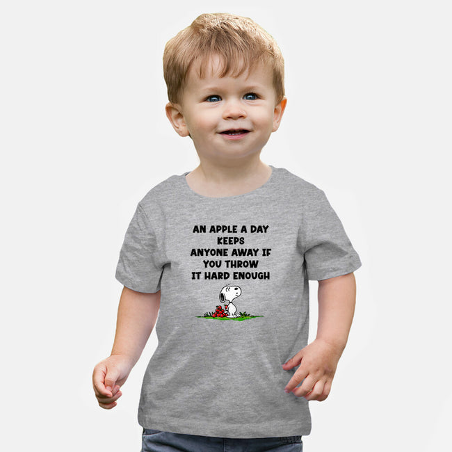 An Apple A Day-Baby-Basic-Tee-drbutler