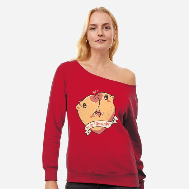 Couplebara-Womens-Off Shoulder-Sweatshirt-spoilerinc