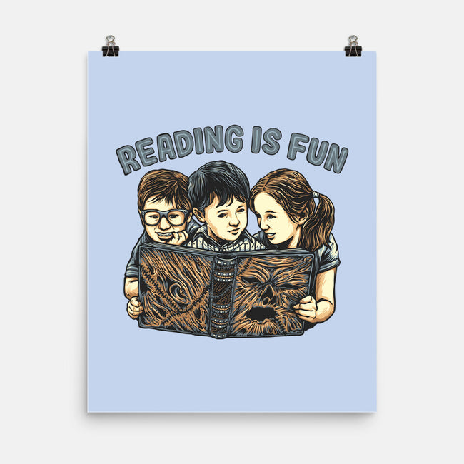 Reading Is Fun For Us-None-Matte-Poster-momma_gorilla