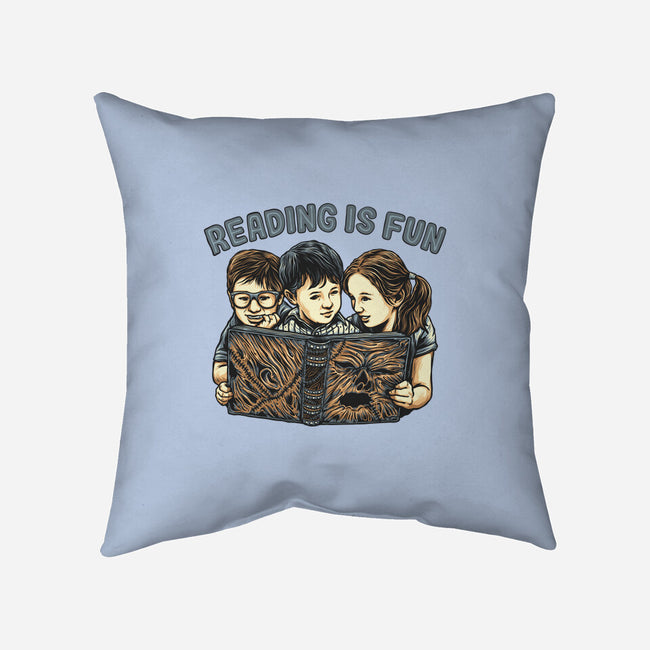 Reading Is Fun For Us-None-Removable Cover w Insert-Throw Pillow-momma_gorilla