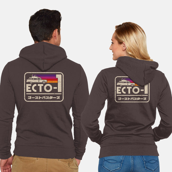 Iconic Ecto-1-Unisex-Zip-Up-Sweatshirt-sachpica