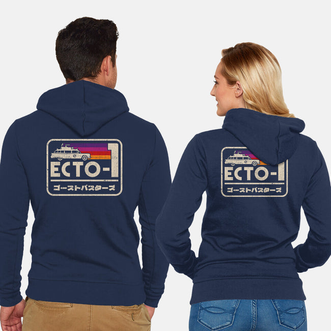 Iconic Ecto-1-Unisex-Zip-Up-Sweatshirt-sachpica