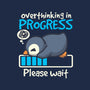 Penguin Overthinking In Progress-None-Fleece-Blanket-NemiMakeit