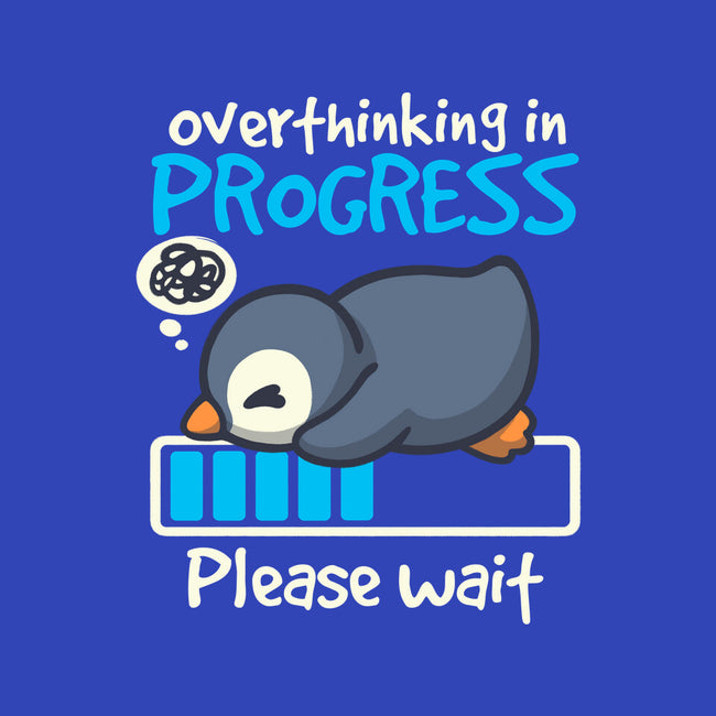 Penguin Overthinking In Progress-None-Polyester-Shower Curtain-NemiMakeit