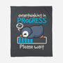 Penguin Overthinking In Progress-None-Fleece-Blanket-NemiMakeit