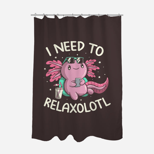 I Need To Relaxalotl-None-Polyester-Shower Curtain-koalastudio