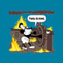 Everything's Fine On The Steamboat-Mens-Basic-Tee-rocketman_art