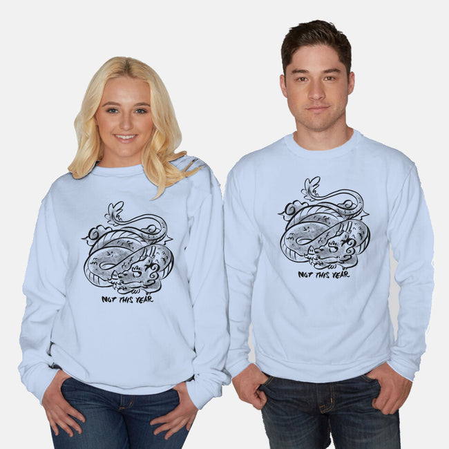 Bored Dragon-Unisex-Crew Neck-Sweatshirt-spoilerinc