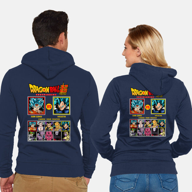 Saiyan Fighter-Unisex-Zip-Up-Sweatshirt-spoilerinc