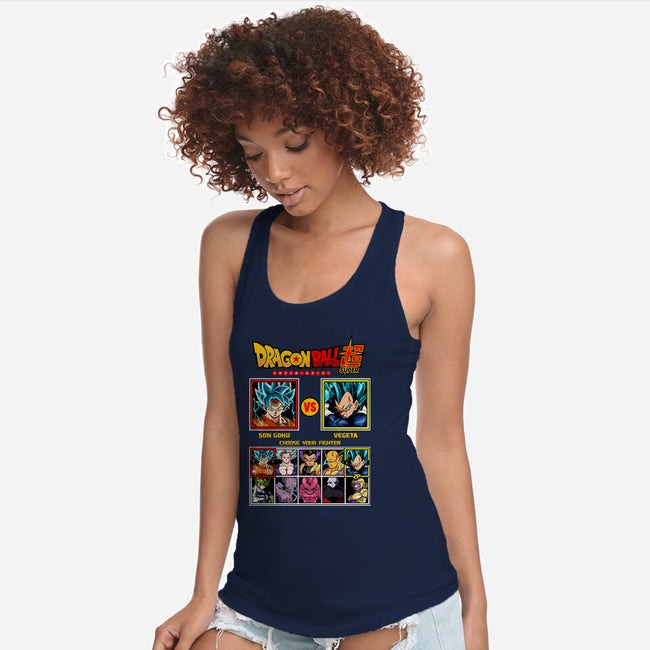 Saiyan Fighter-Womens-Racerback-Tank-spoilerinc