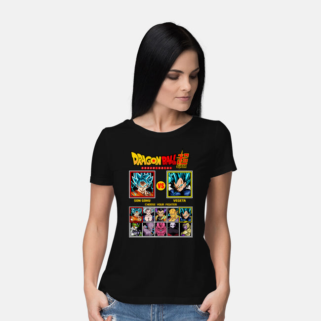 Saiyan Fighter-Womens-Basic-Tee-spoilerinc