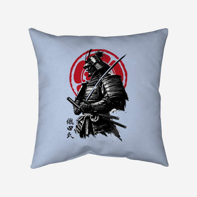 Samurai Clan Oda-None-Removable Cover-Throw Pillow-DrMonekers