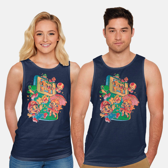 Plumber Game-Unisex-Basic-Tank-Arigatees