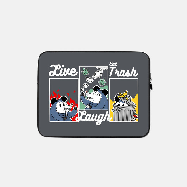 Live Laugh Eat Trash-None-Zippered-Laptop Sleeve-Tri haryadi