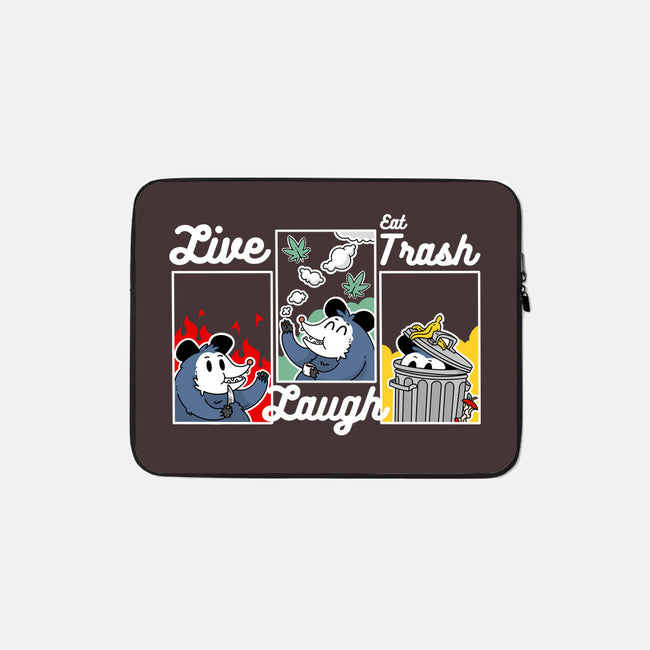 Live Laugh Eat Trash-None-Zippered-Laptop Sleeve-Tri haryadi