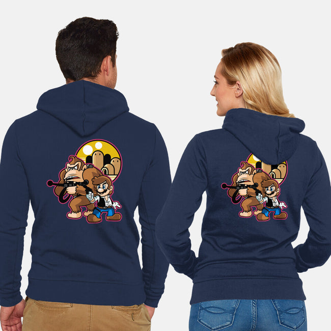 Plumber Solo-Unisex-Zip-Up-Sweatshirt-demonigote