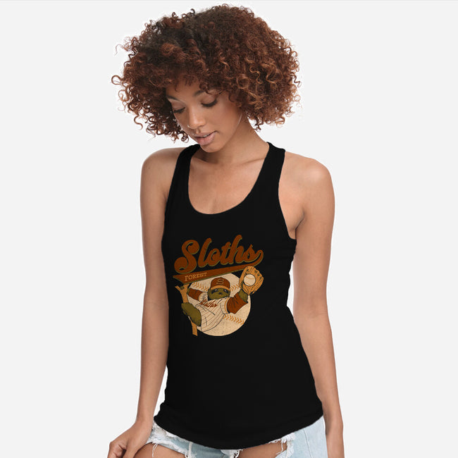 Go Sloths-Womens-Racerback-Tank-Hafaell