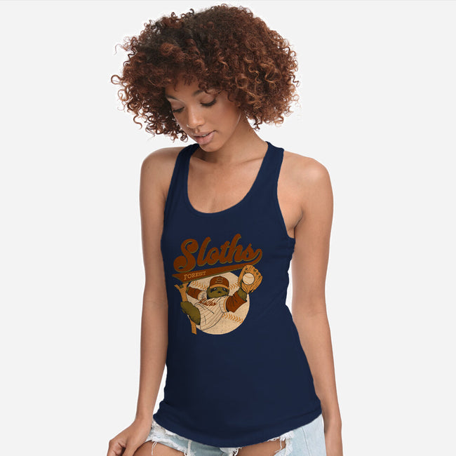 Go Sloths-Womens-Racerback-Tank-Hafaell