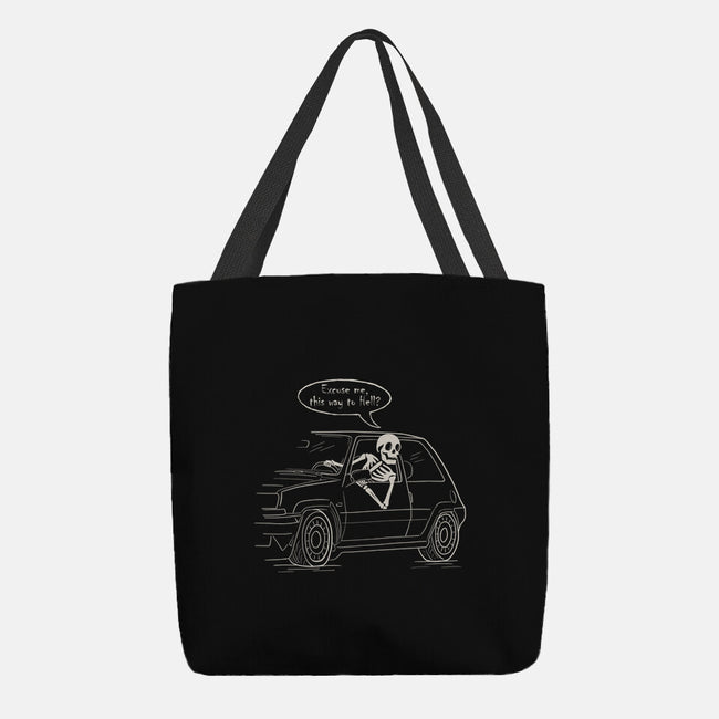 The Way To Hell-None-Basic Tote-Bag-NMdesign