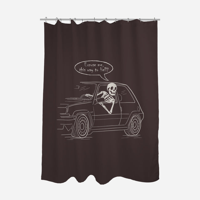 The Way To Hell-None-Polyester-Shower Curtain-NMdesign