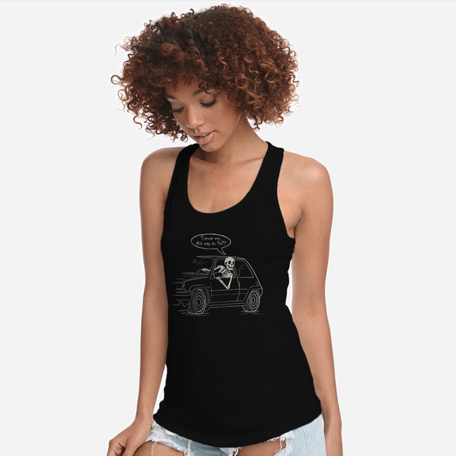 The Way To Hell-Womens-Racerback-Tank-NMdesign