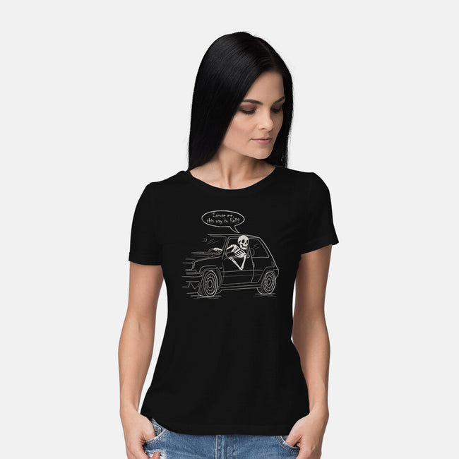 The Way To Hell-Womens-Basic-Tee-NMdesign