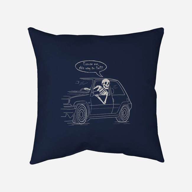 The Way To Hell-None-Removable Cover w Insert-Throw Pillow-NMdesign