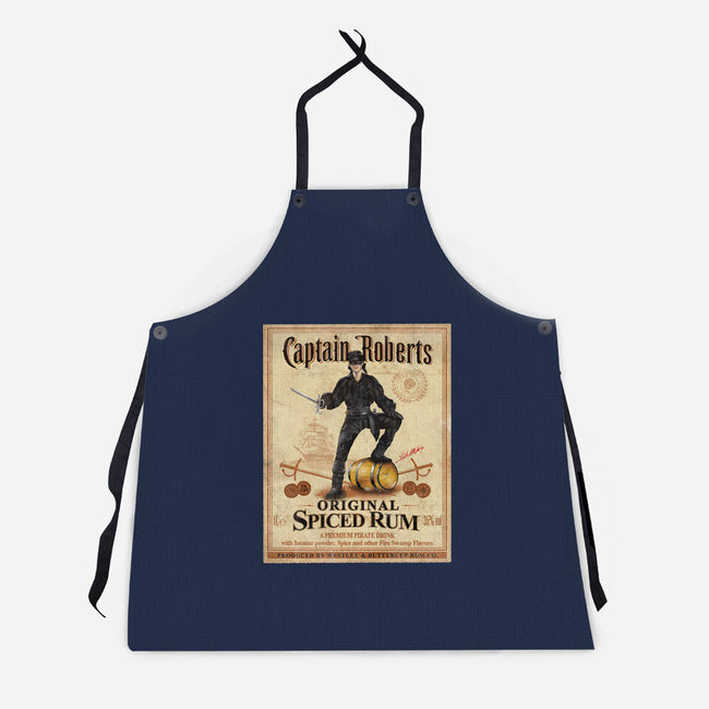 Captain Roberts Spiced Rum-Unisex-Kitchen-Apron-NMdesign