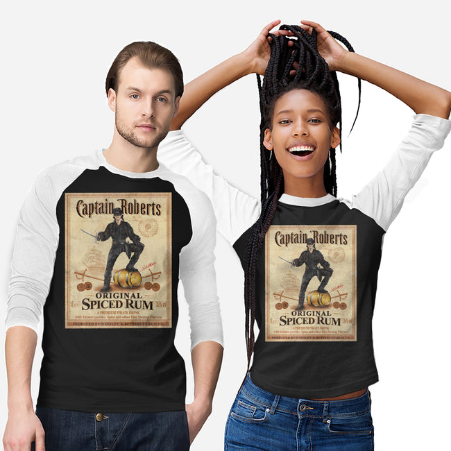 Captain Roberts Spiced Rum-Unisex-Baseball-Tee-NMdesign