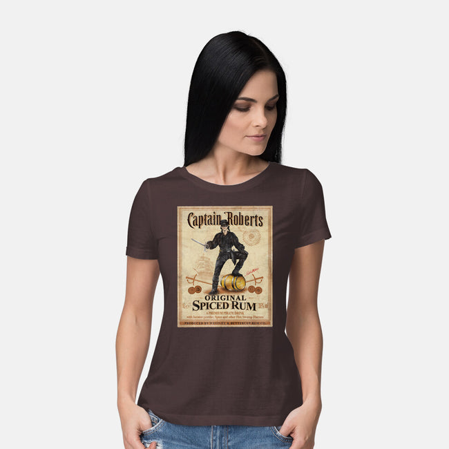 Captain Roberts Spiced Rum-Womens-Basic-Tee-NMdesign