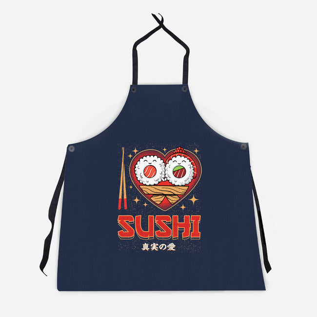 I Love Sushi-Unisex-Kitchen-Apron-Tronyx79